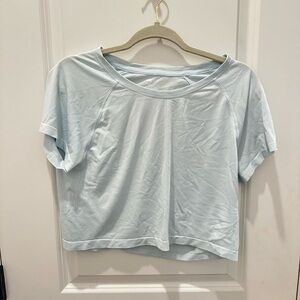 All in Motion Light Blue Crop Top